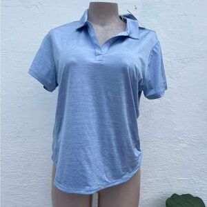 Tommy Bahama Light Blue Open-Collar Short Sleeve Shirt